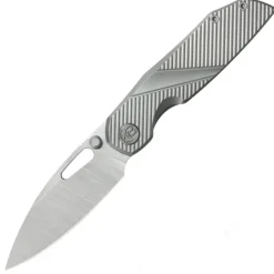 KBKnives Sear Belt Satin S90V Gray Titanium Micro Milling
