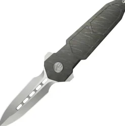 KBKnives Urban Dagger Double edge Satin & beadblast m390 Flame Ano Titanium