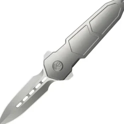 KBKnives Urban Dagger Double edge Satin & beadblast m390 Gray Titanium