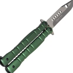 02130 K25 COUTEAU PAPILLON VERT