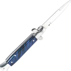 K++350420 - KH SECURITY Couteau Automatique Type Stiletto BLEU
