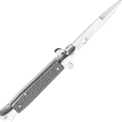 K++350417 - KH SECURITY Couteau Automatique Type Stiletto CARBON LOOK
