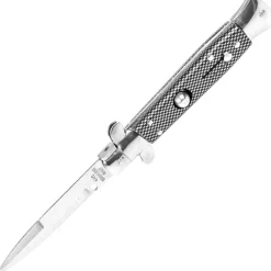 K++350417 - KH SECURITY Couteau Automatique Type Stiletto CARBON LOOK