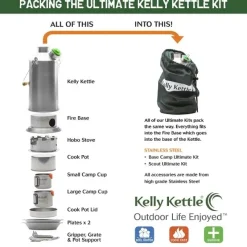 KKULT-SCOUT - Kelly Kettle Ultimate Scout Kit 1,2 l Inox