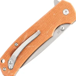 Klaken Knives Stone Fang D2 Brown Micarta