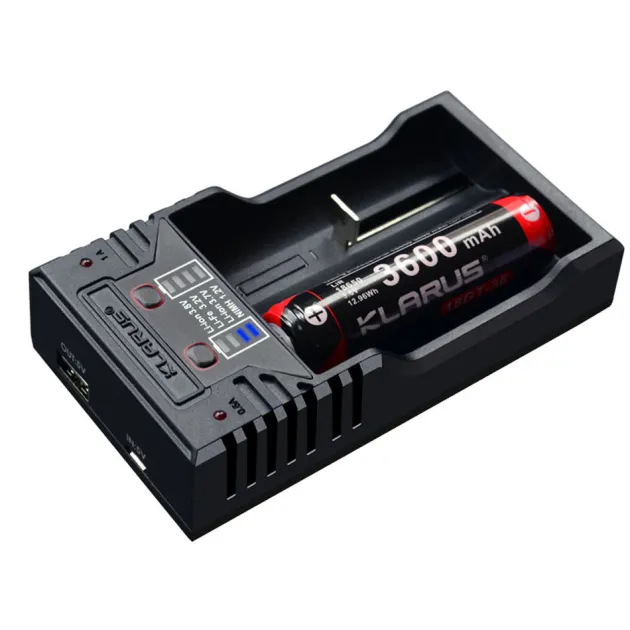 14.099900 - KLARUS Chargeur double K2 pour 18650/16340/14500
