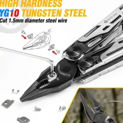 KT2045B - Bibury KT2045B Pro Multitool Pliers Black