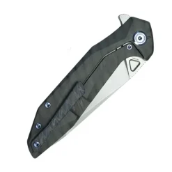 Kubey Nova framelock Flamed Titanium 14C28N