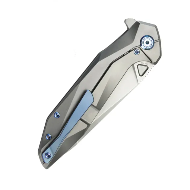 Kubey Nova framelock Titanium 14C28N