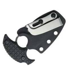KU403B - KUBEY Cavy Push Dagger Black G10 Blackwash 14C28N