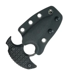 KU403B - KUBEY Cavy Push Dagger Black G10 Blackwash 14C28N