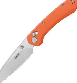 KU446B- Kubey Knives Bonza Crossbar Orange G10
