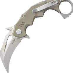 KU262C - KUBEY Mini Wrath Karambit Tan Linerlock