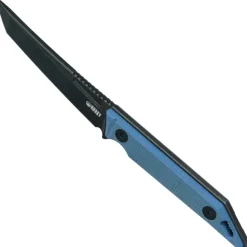 KU430D - Kubey Goliath Denim Micarta Black 14C28N