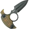 KU403E - KUBEY Cavy Push Dagger Ultem Blackwash 14C28N