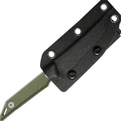 KU430E - Kubey Goliath Green Micarta Stonewash 14C28N