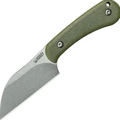 KU412E - Kubey Rockhopper Green Micarta Beadblast 14C28N