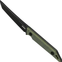 KU430F - Kubey Goliath Green Micarta Black 14C28N