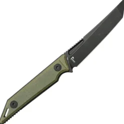 KU430F - Kubey Goliath Green Micarta Black 14C28N