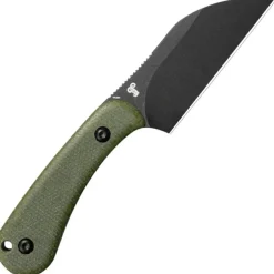 KU412F - Kubey Rockhopper Green Micarta Black 14C28N