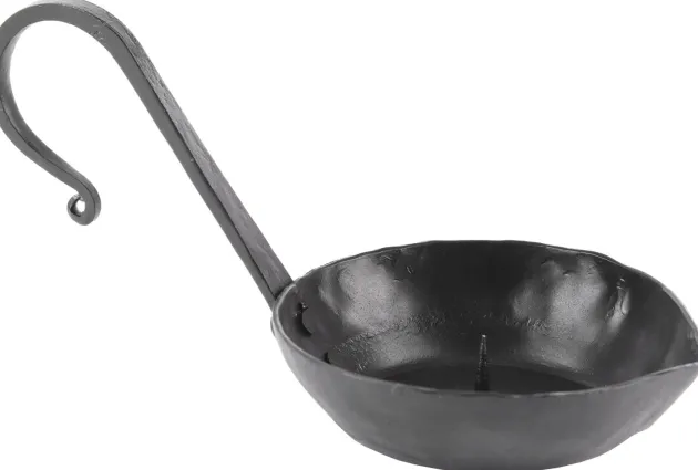 7379477500 - LARP Bougeoir avec épine et anse, Forgé 9cm