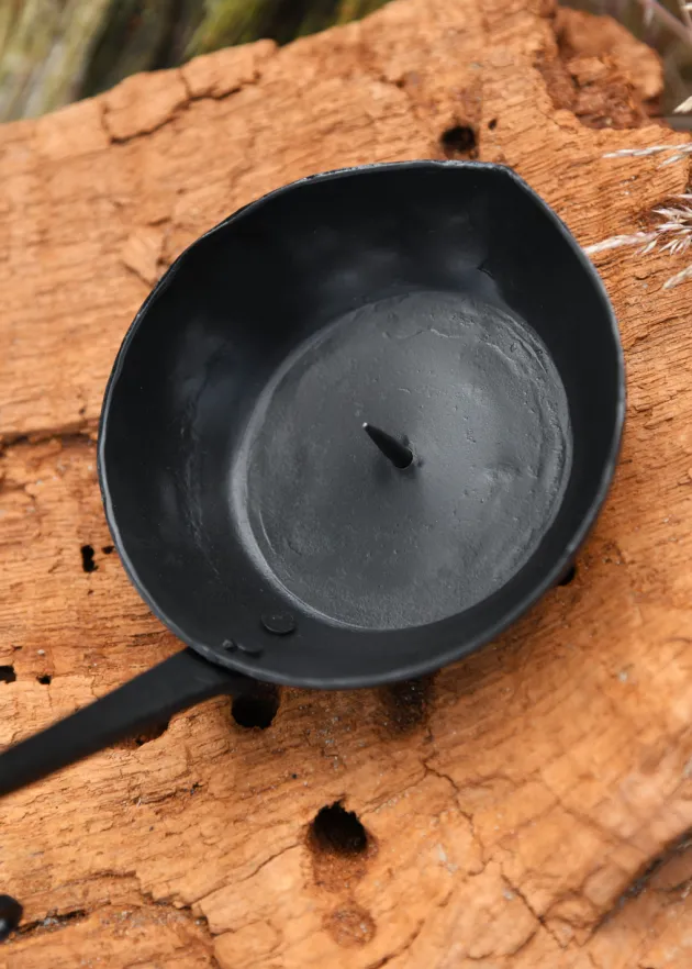 7379477500 - LARP Bougeoir avec épine et anse, Forgé 9cm
