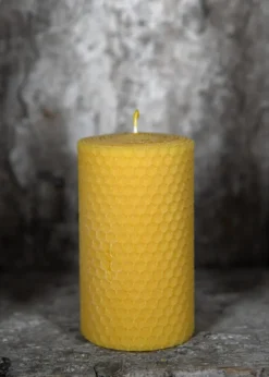1905000004 - LARP Bougie Alvéolée cire d'abeille pure 10x6cm