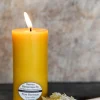 1903000005 - LARP Bougie Cire d'Abeille PURE Massive 13,5x6,5cm 40H
