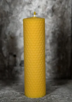 1905000003 - LARP Bougie 15x4cm Cire d'Abeille Pure Alvéolée et Roulée