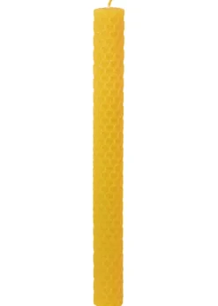 1905000006 - LARP Bougie 20x2cm Cire d'Abeille Pure Alvéolée et Roulée