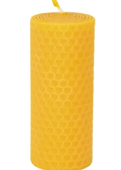 1905000002 - LARP Bougie 10x4cm Cire d'Abeille Pure Alvéolée et Roulée