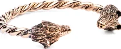 1404118592 - LARP Bracelet Viking Loups en bronze, grand modèle
