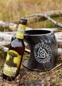 1916191050 - LARP Chope à bière en corne - Valknut 800mL