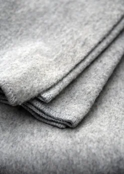 1914428308 - LARP Couverture 175x150 cm chaude 100% laine Gris