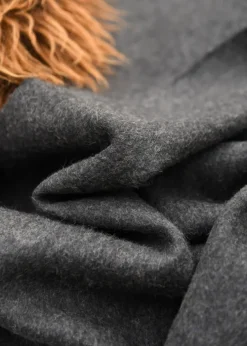 1914428208 - LARP Couverture 175x150 cm chaude 100% laine Anthracite