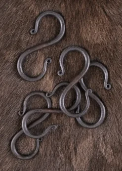 1901010500 - LARP Crochet en S fer forgé 5 pcs