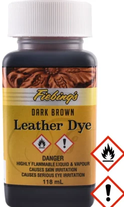 1670913040 - LARP Fiebing's Leather Dye, teinture cuir, marron, flacon de 118 ml