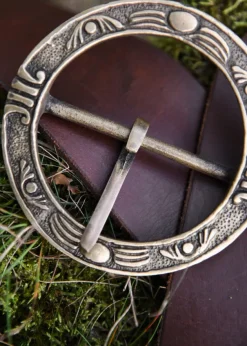 1416770301 - LARP Grande boucle de ceinture médiévale décorée laiton