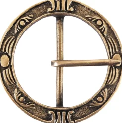 1416770301 - LARP Grande boucle de ceinture médiévale décorée laiton