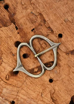 1601021123 - LARP Grande Boucle en laiton du Moyen Âge tardif 51mm