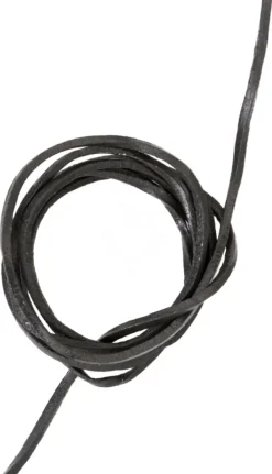 1626021120 - LARP Lanière en cuir carrée noire 120 cm