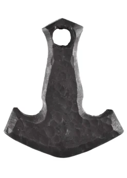 1480000100 - LARP Marteau de Thor Pendentif Forgé Cordon Cuir