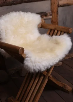 1649000090 - LARP Peau d'agneau, blanc naturel, env. 80 cm Oeko-Tex Standard 100 - Peau de mouton