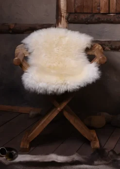 1649000090 - LARP Peau d'agneau, blanc naturel, env. 80 cm Oeko-Tex Standard 100 - Peau de mouton