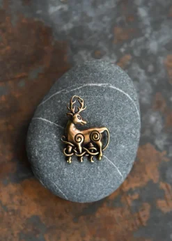 1404640001 - LARP Pendentif en bronze - Cerf celtique