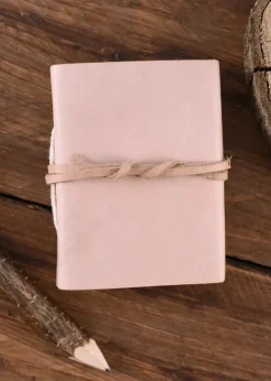 2016200300 - LARP Petit carnet de notes cuir, couleur naturelle, 7 x 9 cm