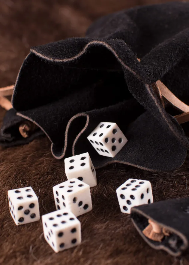 1638140120 - LARP Petite bourse en daim Noire