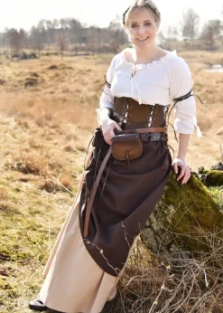 1680000340 - LARP Petite Sacoche en Cuir Marron
