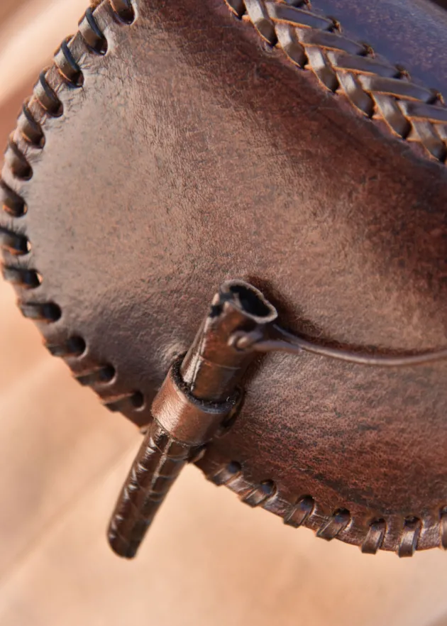 1680000340 - LARP Petite Sacoche en Cuir Marron