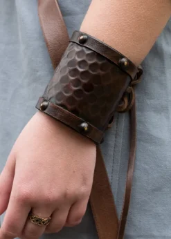 1616553401 - LARP 1 Petit protège-bras cuir martelé 1 pièce
